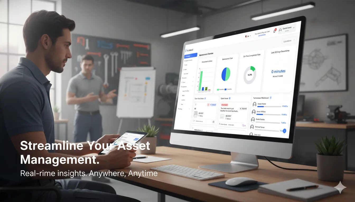 FixAhead CMMS dashboard showing real-time asset management insights